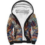 African Wild Animal Skins Sherpa Hoodie Unique Leopard Zebra And Snake Patterns - African Pride