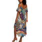 African Wild Animal Skins Summer Maxi Dress Unique Leopard Zebra And Snake Patterns - African Pride
