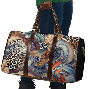African Wild Animal Skins Travel Bag Unique Leopard Zebra And Snake Patterns