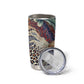African Wild Animal Skins Tumbler Cup Unique Leopard Zebra And Snake Patterns - African Pride