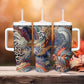 African Wild Animal Skins Tumbler With Handle Unique Leopard Zebra And Snake Patterns - African Pride