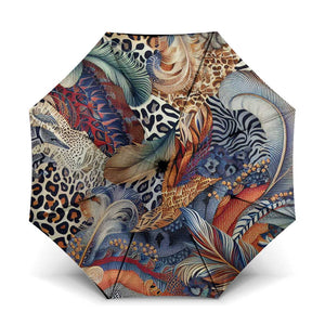 African Wild Animal Skins Umbrella Unique Leopard Zebra And Snake Patterns