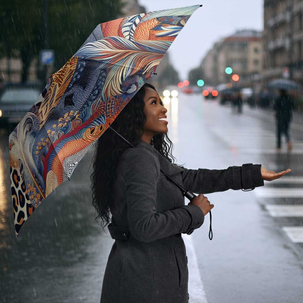 African Wild Animal Skins Umbrella Unique Leopard Zebra And Snake Patterns