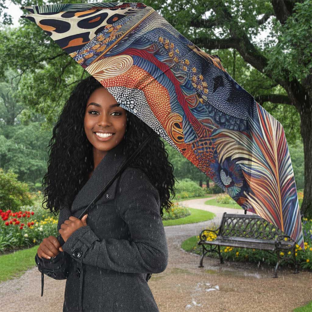 African Wild Animal Skins Umbrella Unique Leopard Zebra And Snake Patterns