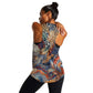 African Wild Animal Skins Women Racerback Tank Unique Leopard Zebra And Snake Patterns - African Pride