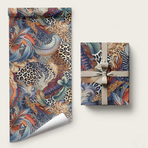 African Wild Animal Skins Wrapping Paper Unique Leopard Zebra And Snake Patterns - African Pride