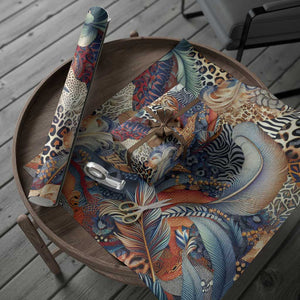 African Wild Animal Skins Wrapping Paper Unique Leopard Zebra And Snake Patterns - African Pride
