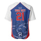 World Football 2026 Cape Verde Custom Baseball Jersey Tubaroes Azuis Blue Shark LT9