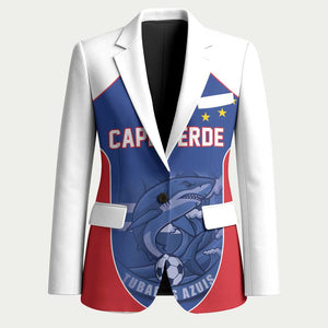 World Football 2026 Cape Verde Custom Blazer Tubaroes Azuis Blue Shark - African Pride