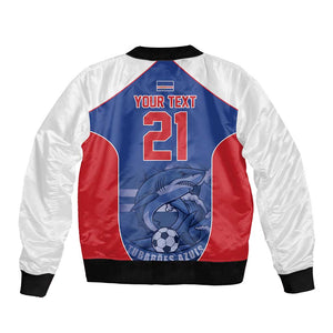World Football 2026 Cape Verde Custom Bomber Jacket Tubaroes Azuis Blue Shark - African Pride