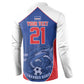 World Football 2026 Cape Verde Custom Button Sweatshirt Tubaroes Azuis Blue Shark
