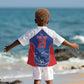 World Football 2026 Cape Verde Custom Kid Hawaiian Shirt Tubaroes Azuis Blue Shark LT9