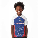 World Football 2026 Cape Verde Custom Kid Polo Shirt Tubaroes Azuis Blue Shark LT9