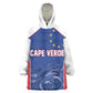 World Football 2026 Cape Verde Custom Kid Wearable Blanket Hoodie Tubaroes Azuis Blue Shark - African Pride