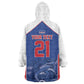World Football 2026 Cape Verde Custom Kid Wearable Blanket Hoodie Tubaroes Azuis Blue Shark - African Pride