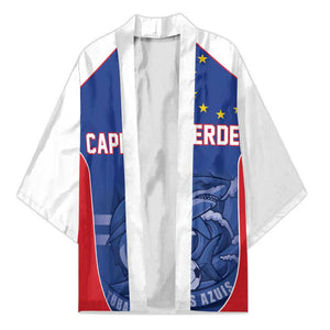 World Football 2026 Cape Verde Custom Kimono Tubaroes Azuis Blue Shark - African Pride