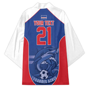 World Football 2026 Cape Verde Custom Kimono Tubaroes Azuis Blue Shark - African Pride