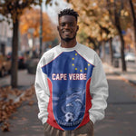 World Football 2026 Cape Verde Custom Sweatshirt Tubaroes Azuis Blue Shark - African Pride