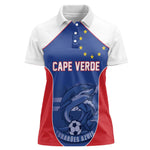 World Football 2026 Cape Verde Custom Women Polo Shirt Tubaroes Azuis Blue Shark LT9