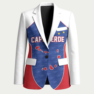 World Football 2026 Cape Verde Custom Blazer Tubaroes Azuis Verde Simple Map - African Pride