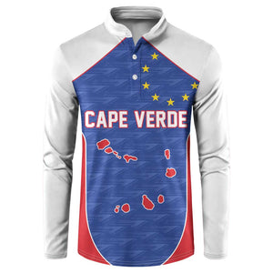 World Football 2026 Cape Verde Custom Button Sweatshirt Tubaroes Azuis Verde Simple Map