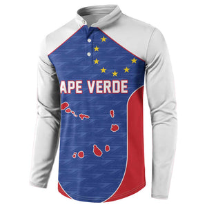 World Football 2026 Cape Verde Custom Button Sweatshirt Tubaroes Azuis Verde Simple Map