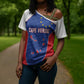 World Football 2026 Cape Verde Custom Cross Shoulder Shirt Tubaroes Azuis Verde Simple Map - African Pride