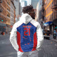 World Football 2026 Cape Verde Custom Zip Hoodie Tubaroes Azuis Verde Simple Map - African Pride