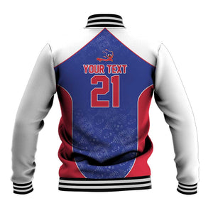 World Football 2026 Afro-Haiti Custom Baseball Jacket Together For Ayiti Blue Style - African Pride