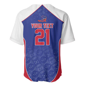 World Football 2026 Afro-Haiti Custom Baseball Jersey Together For Ayiti Blue Style LT9