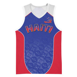 World Football 2026 Afro-Haiti Custom Basketball Jersey Together For Ayiti Blue Style - African Pride