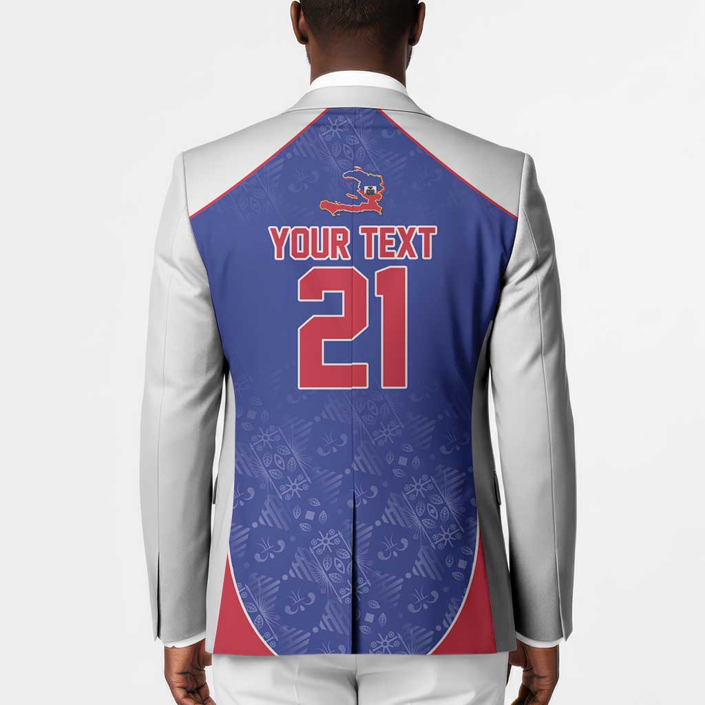 World Football 2026 Afro-Haiti Custom Blazer Together For Ayiti Blue Style - African Pride