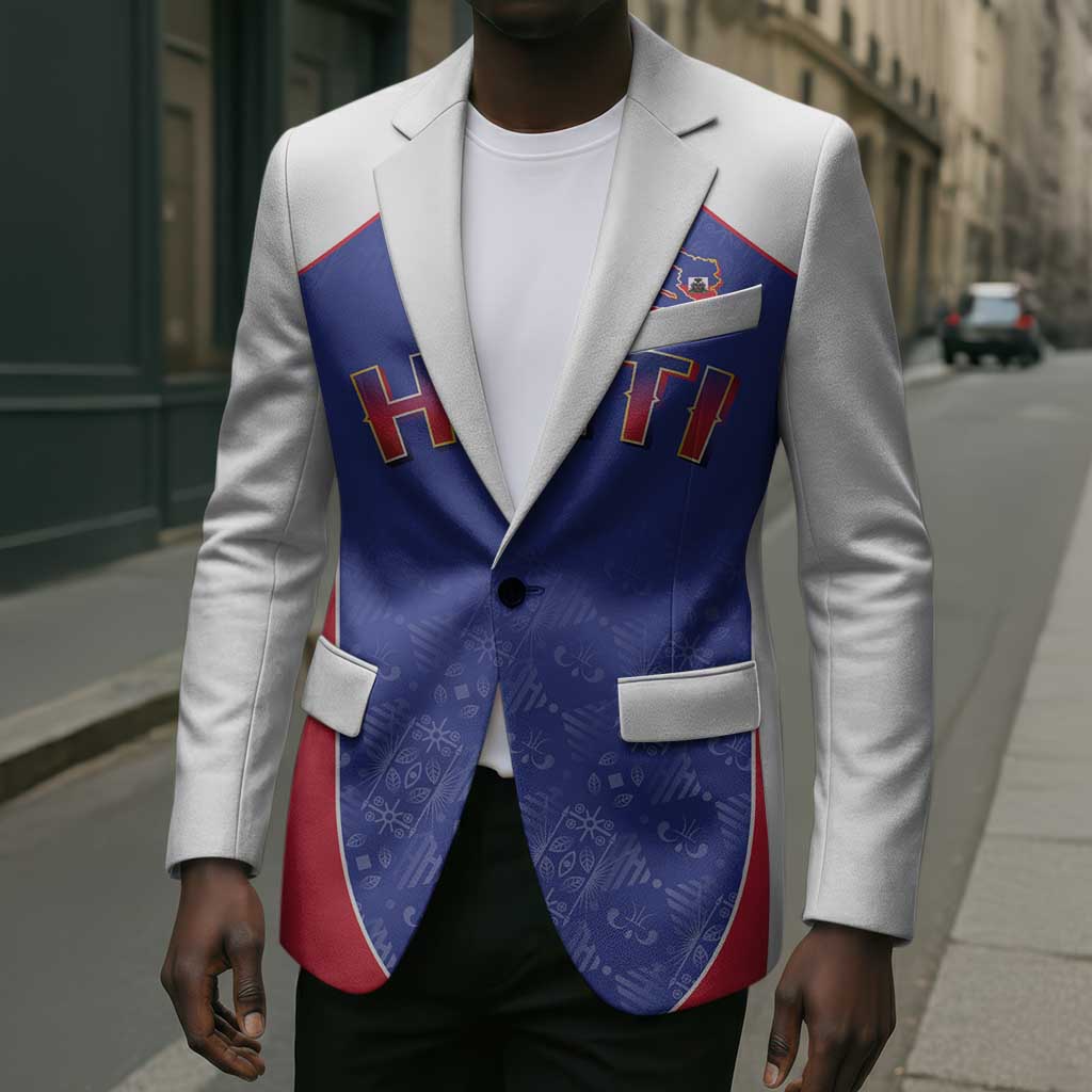 World Football 2026 Afro-Haiti Custom Blazer Together For Ayiti Blue Style - African Pride