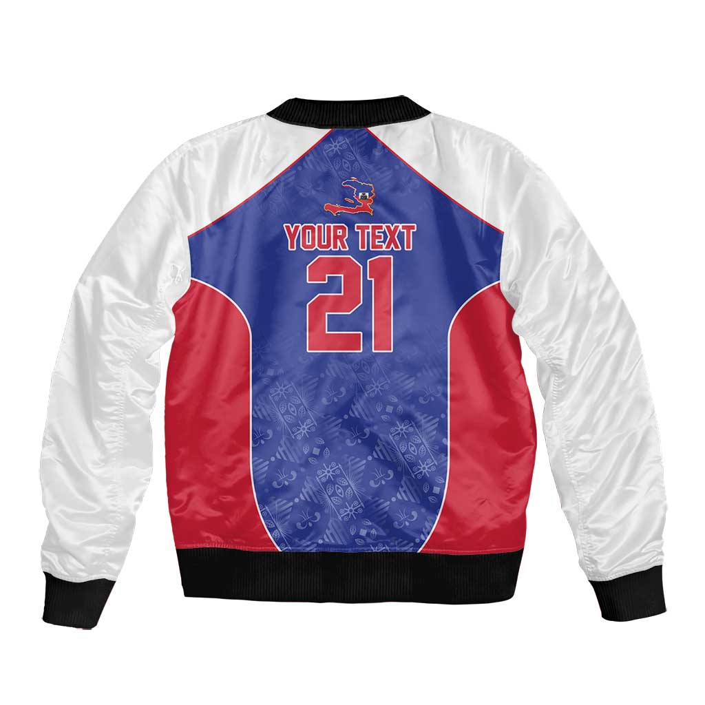 World Football 2026 Afro-Haiti Custom Bomber Jacket Together For Ayiti Blue Style - African Pride
