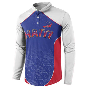 World Football 2026 Afro-Haiti Custom Button Sweatshirt Together For Ayiti Blue Style