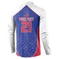 World Football 2026 Afro-Haiti Custom Button Sweatshirt Together For Ayiti Blue Style