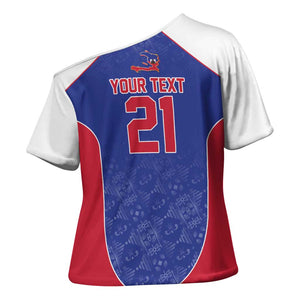 World Football 2026 Afro-Haiti Custom Cross Shoulder Shirt Together For Ayiti Blue Style - African Pride