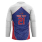 World Football 2026 Afro-Haiti Custom Hockey Jersey Together For Ayiti Blue Style - African Pride