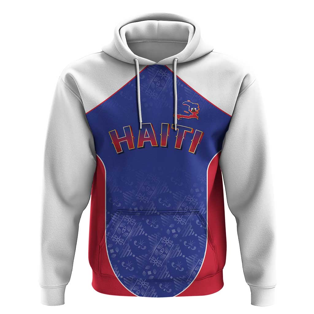 World Football 2026 Afro-Haiti Custom Hoodie Together For Ayiti Blue Style - African Pride