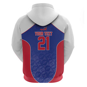 World Football 2026 Afro-Haiti Custom Hoodie Together For Ayiti Blue Style - African Pride