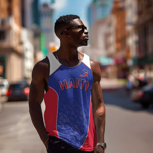 World Football 2026 Afro-Haiti Custom Men Tank Top Together For Ayiti Blue Style - African Pride
