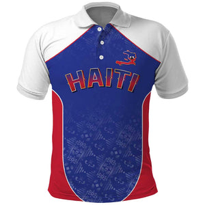 World Football 2026 Afro-Haiti Custom Polo Shirt Together For Ayiti Blue Style LT9