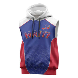 World Football 2026 Afro-Haiti Custom Sleeveless Hoodie Together For Ayiti Blue Style - African Pride