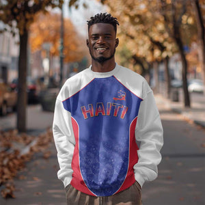 World Football 2026 Afro-Haiti Custom Sweatshirt Together For Ayiti Blue Style - African Pride