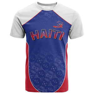 World Football 2026 Afro-Haiti Custom T shirt Together For Ayiti Blue Style LT9