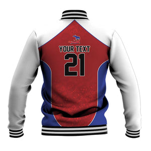World Football 2026 Afro-Haiti Custom Baseball Jacket Together For Ayiti Red Style - African Pride