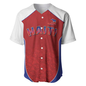 World Football 2026 Afro-Haiti Custom Baseball Jersey Together For Ayiti Red Style LT9