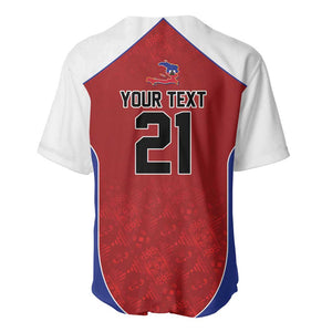 World Football 2026 Afro-Haiti Custom Baseball Jersey Together For Ayiti Red Style LT9