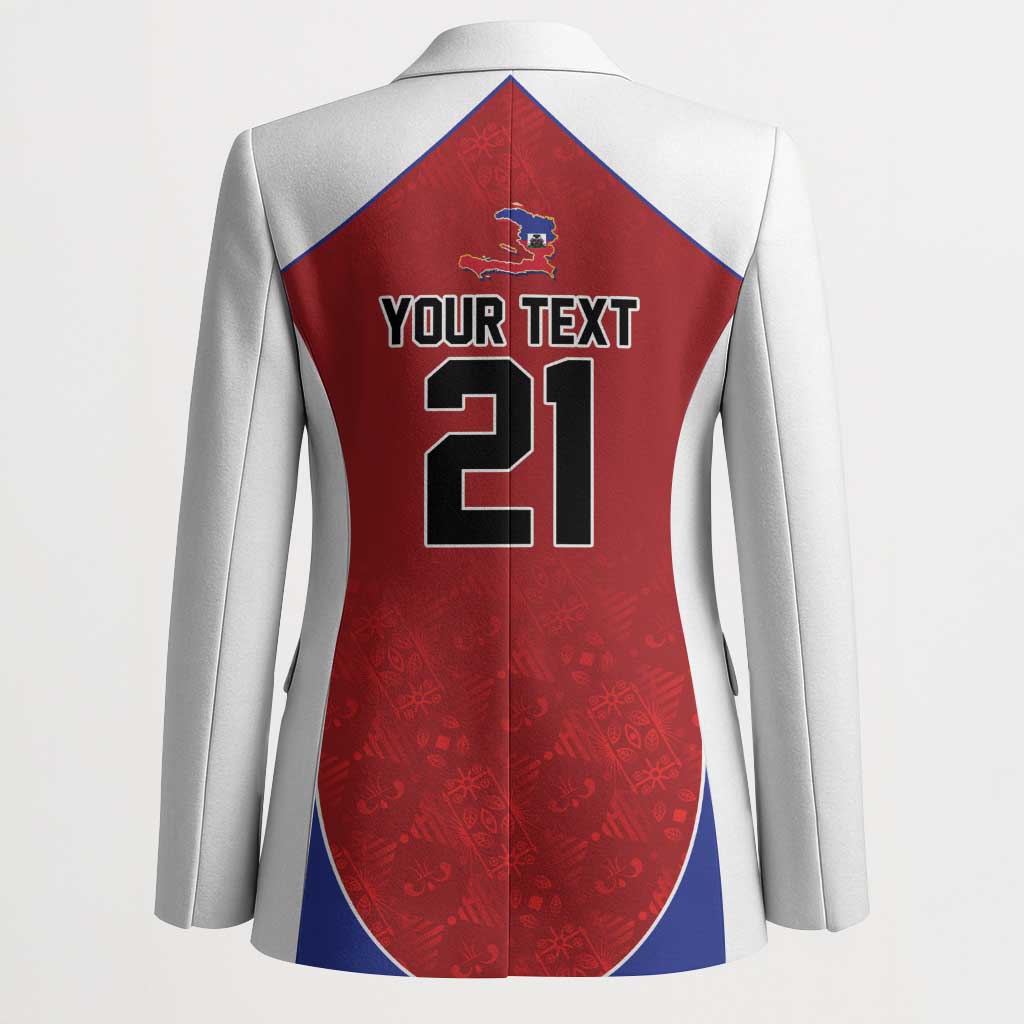 World Football 2026 Afro-Haiti Custom Blazer Together For Ayiti Red Style - African Pride