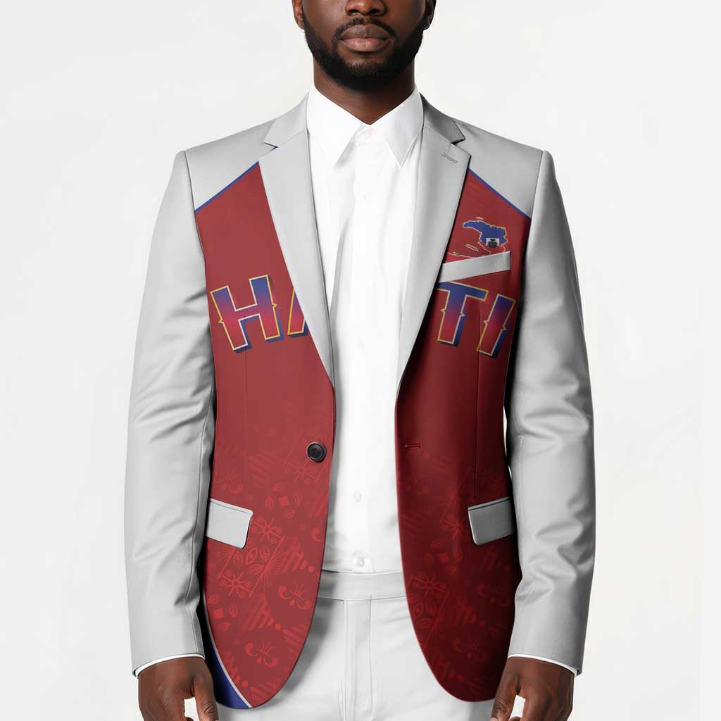 World Football 2026 Afro-Haiti Custom Blazer Together For Ayiti Red Style - African Pride